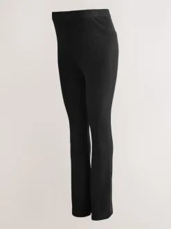 Noir - Pantalons de maternité en maille