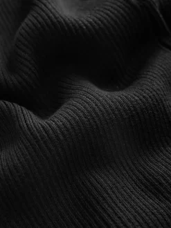 Noir - Pantalons de maternité en maille