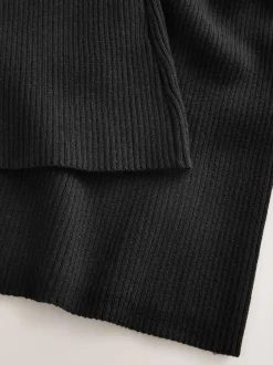 Noir - Pantalons de maternité en maille