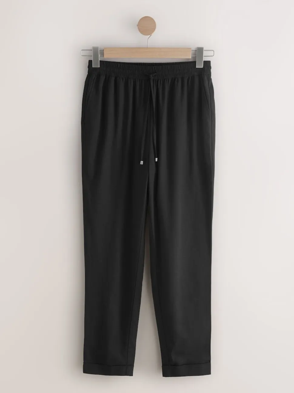 Noir - Pantalons de travail à enfiler avec lin