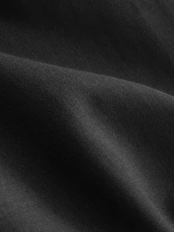 Noir - Pantalons de travail à enfiler avec lin