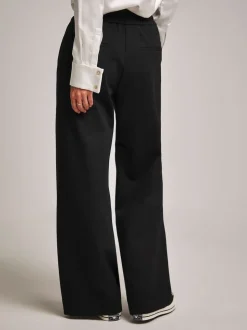 Noir - Pantalons Jambe large Anthology By JD WIlliams Premium Ponte