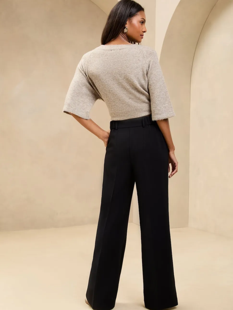 Noir - Pantalons larges Lipsy Premium