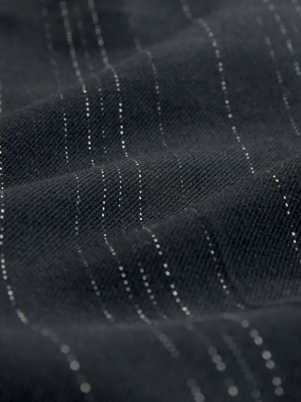 Noir - Pantalons évasés rayés
