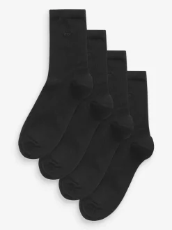 Noir - Paquet de chaussettes de cheville en modal 4