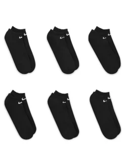 Noir - Paquet de chaussettes d'entraînement légères et non voyantes Nike Everyday 6