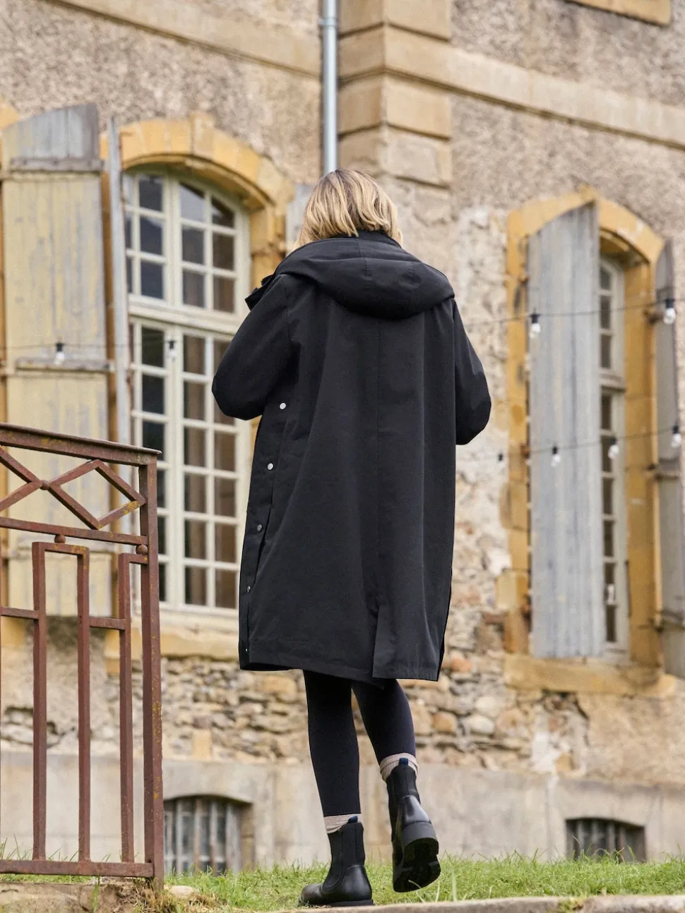 Noir - Parka de maternité et de bébé Seraphine 3 en 1 avec doublure en imitation peau de mouton