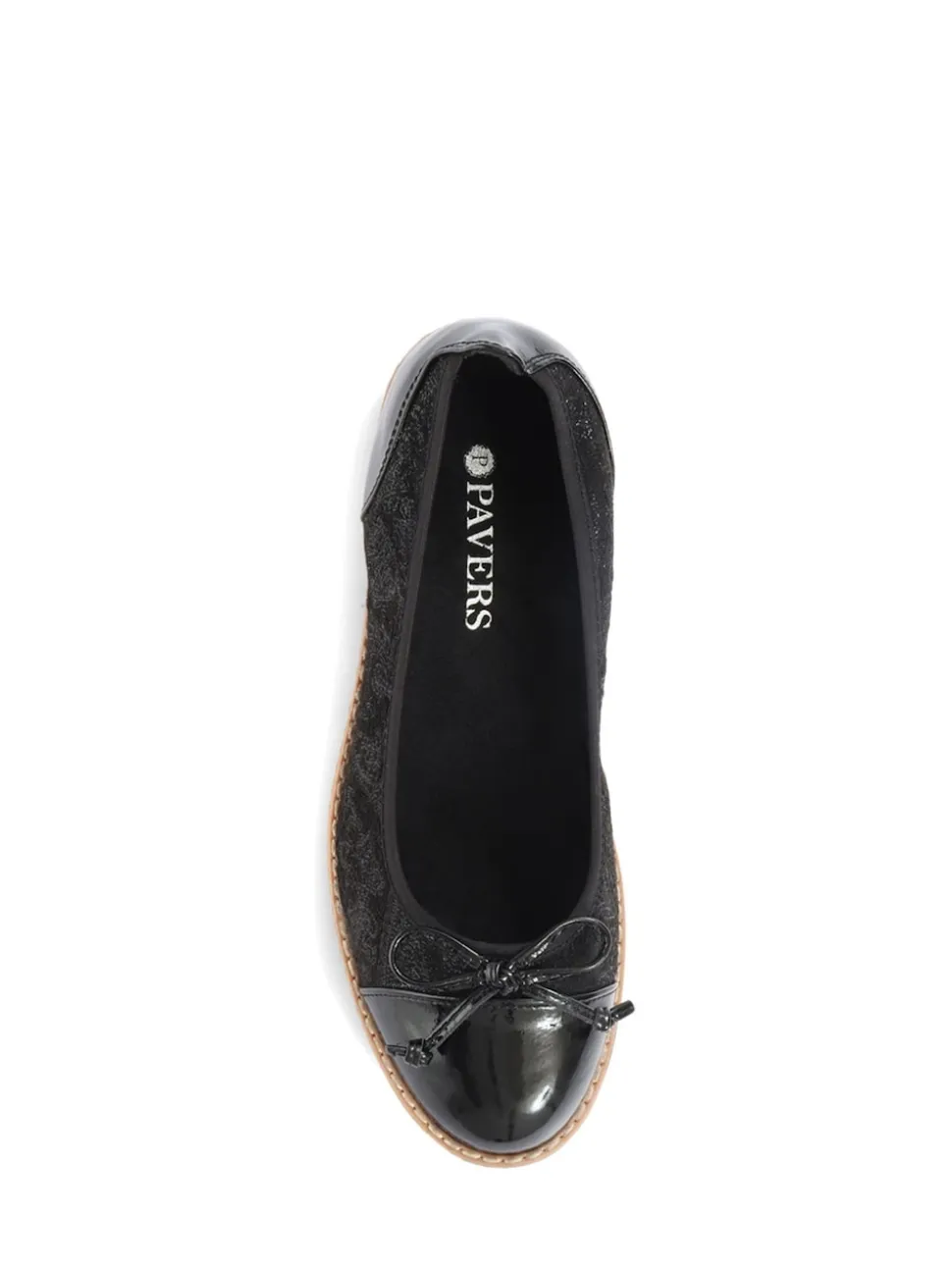 Noir - Pavers Ballet Escarpins