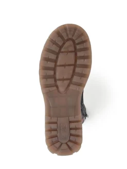 Noir - Pavers Bottes À lacets Fleuri