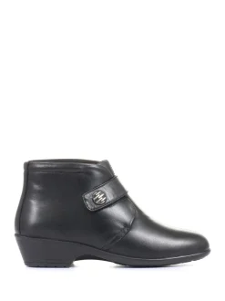 Noir - pavers Coupe ample Bottes/Bottines pour femme en cuir