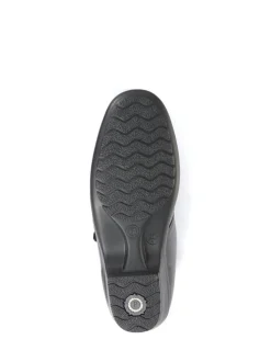 Noir - pavers Coupe ample Bottes/Bottines pour femme en cuir