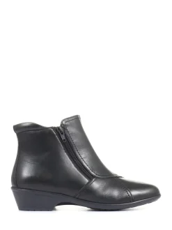 Noir - Pavers Coupe ample Bottes/Bottines en cuir pour femme Bottes/Bottines