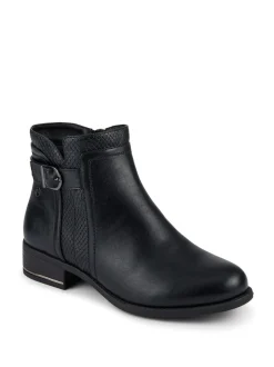 Noir - Pavers Ladies Ankle Bottes Smart