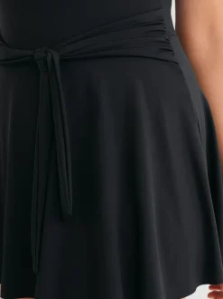 Noir - Peignoir de bain Shaping Tummy Control Jupes
