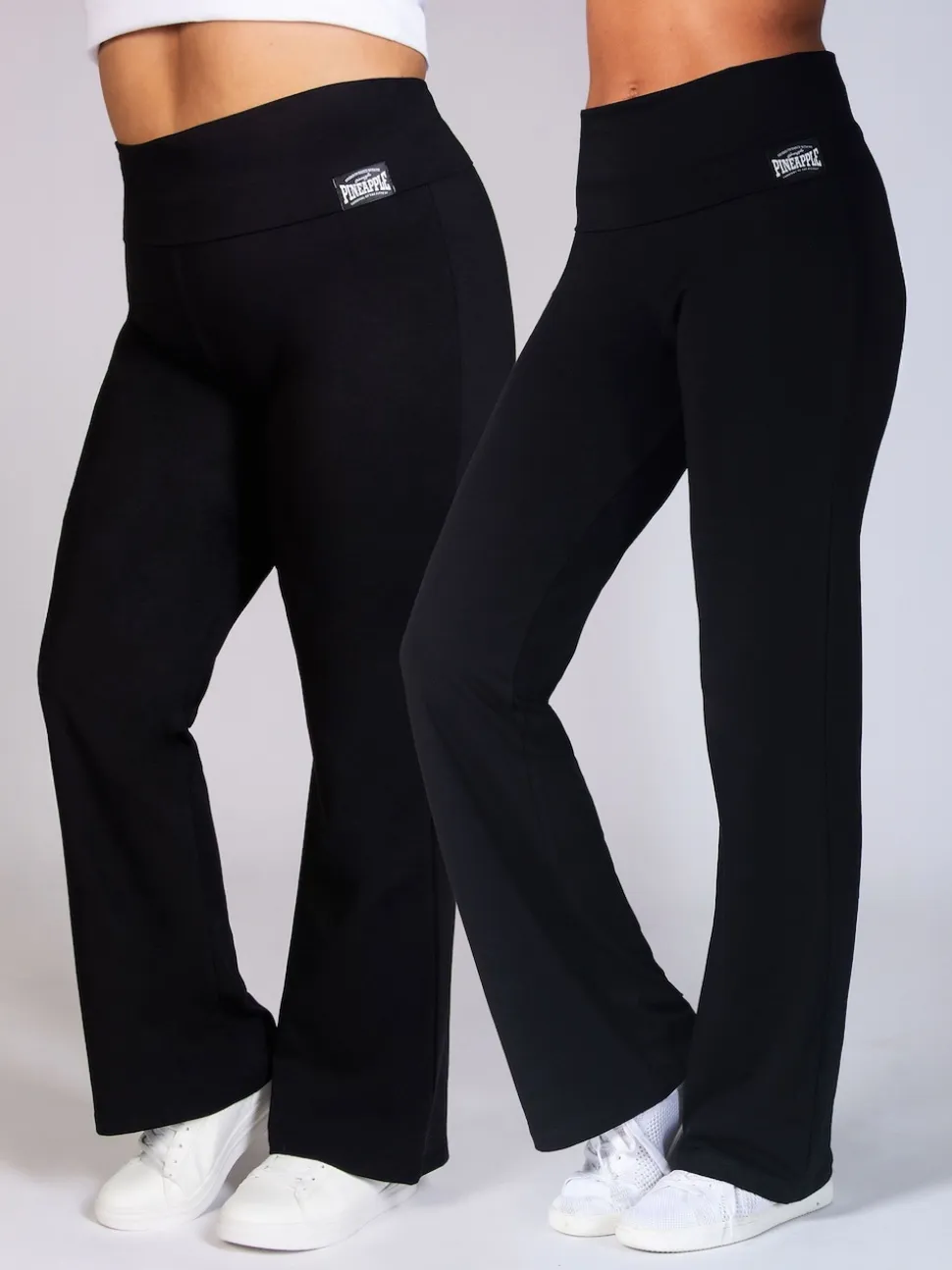 Noir - Pineapple Pantalons en jersey à ceinture repliée pour femmes
