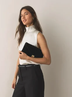 Noir - Pochette en daim
