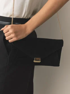 Noir - Pochette en daim