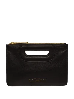 Noir - Pochette Pure Luxuries London Esher en cuir