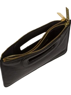 Noir - Pochette Pure Luxuries London Esher en cuir