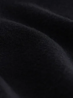 Noir - Poncho cape en maille fine