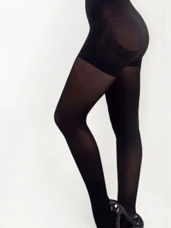 Noir - Pour Moi Definitions 40 Denier Shaping Control Tights