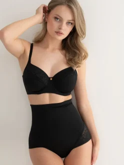 Noir - Pour Moi Effortless Lingerie sculptante Slip taille haute avec contrôle du ventre