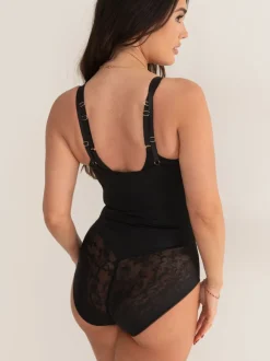 Noir - Pour Moi Effortless Tummy Control Wear Your Own Bra Body Lingerie sculptante