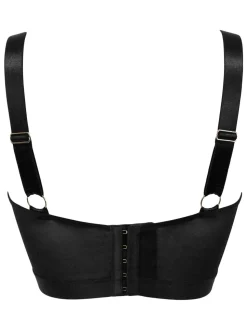 Noir - Pour Moi soutien-gorge bustier à armatures non rembourré India broderie