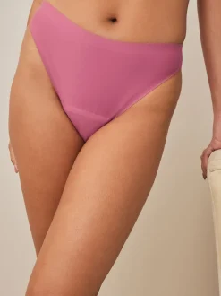 Noir / Praline nude / Rose fleuri - Lot de 4 culottes menstruelles à débit moyen Invisible