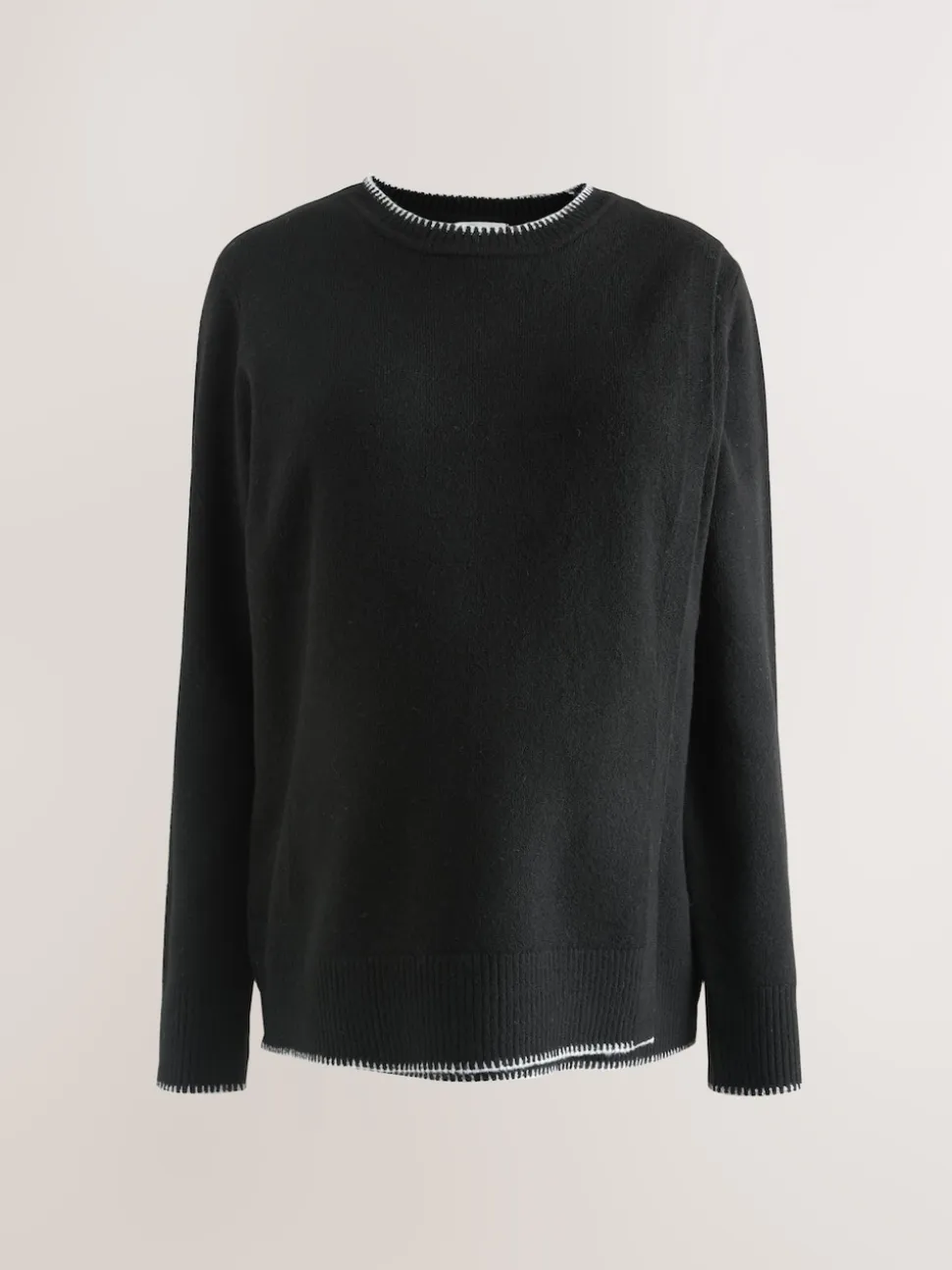 Noir - Pull d’allaitement en maille Grossesse