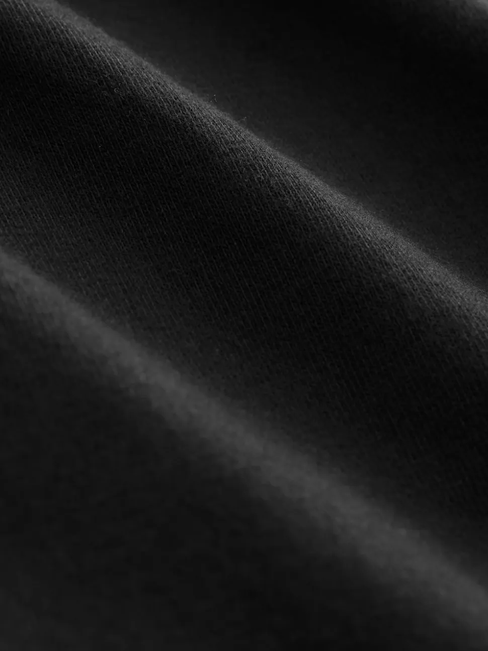 Noir - Pyjamas de Grossesse boutonné en jersey