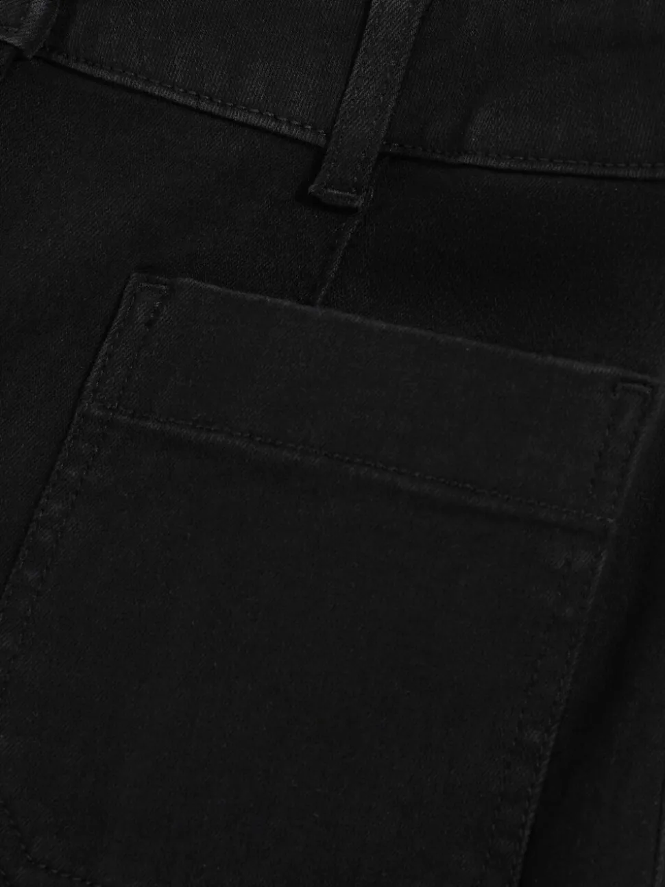 Noir - Reiss - Sakura - Jean évasé à poches plaquées
