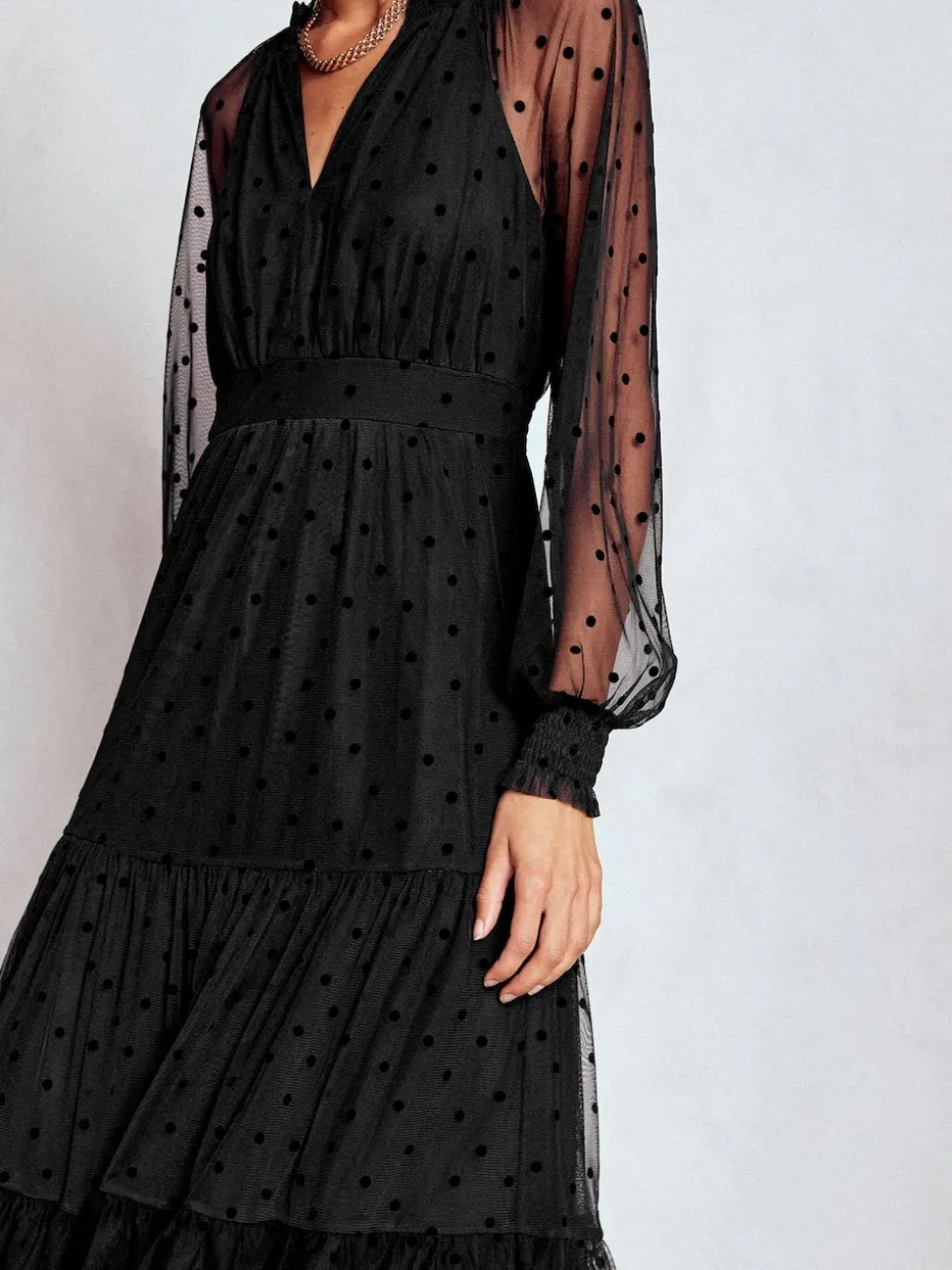 Noir - Robe mi-longue Boden Lucille en tulle
