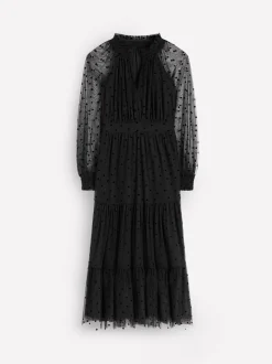 Noir - Robe mi-longue Boden Lucille en tulle