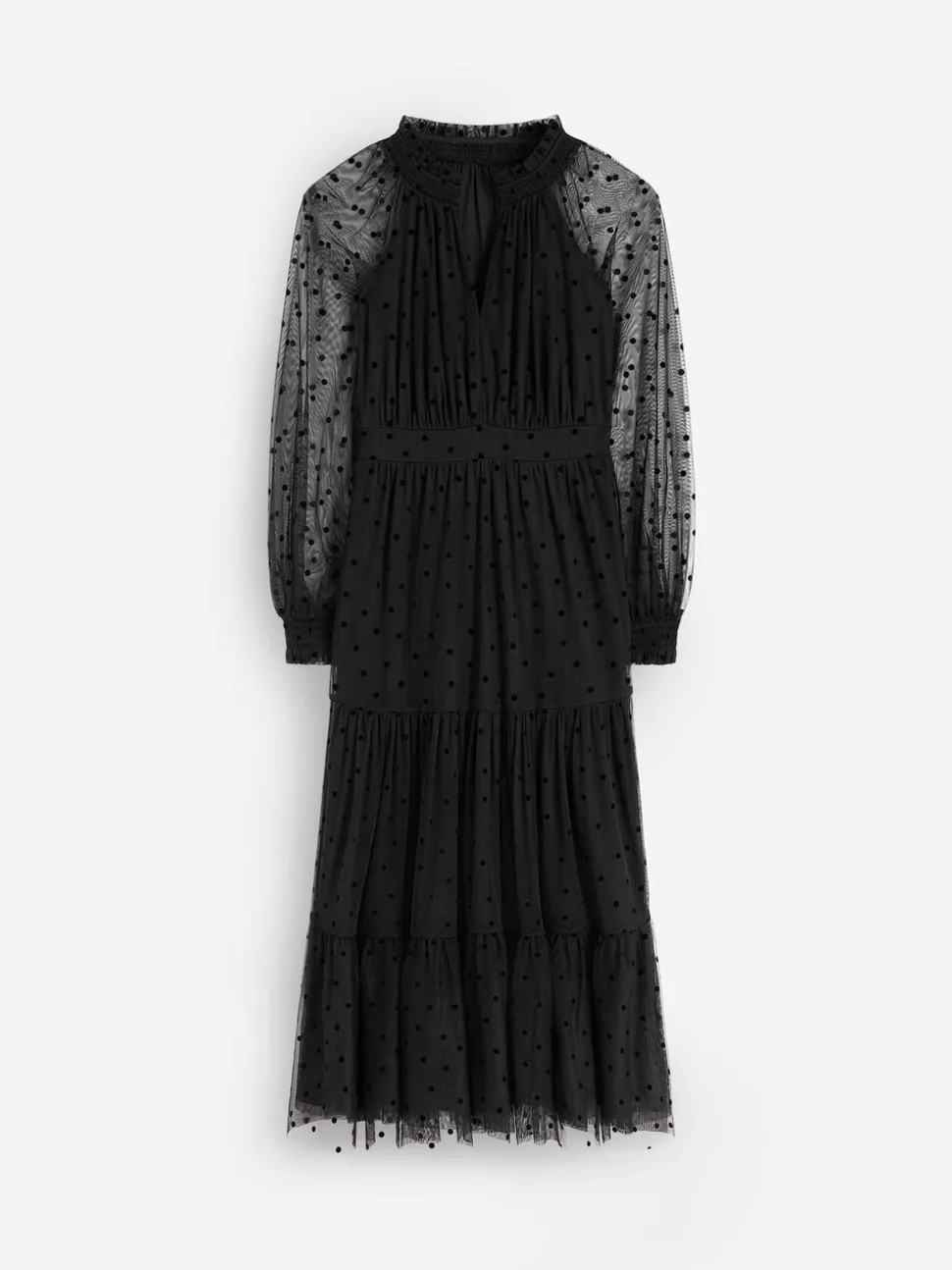 Noir - Robe mi-longue Boden Lucille en tulle
