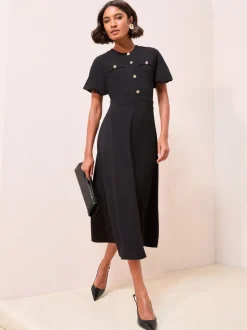 Noir - Robe mi-longue Friends Like These Military