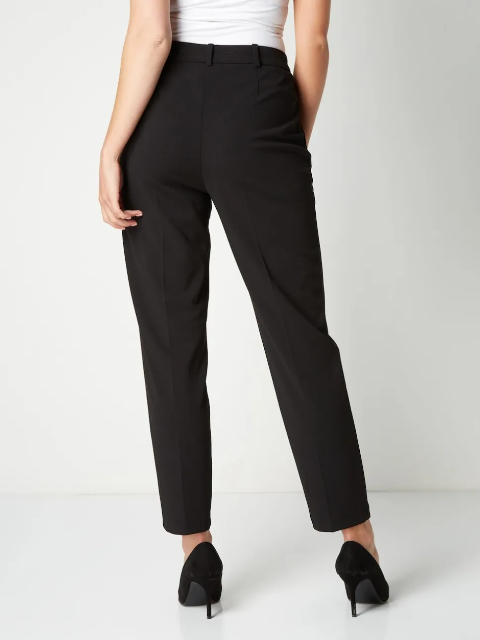 Noir - Roman Originals Coupe droite Pantalons de travail