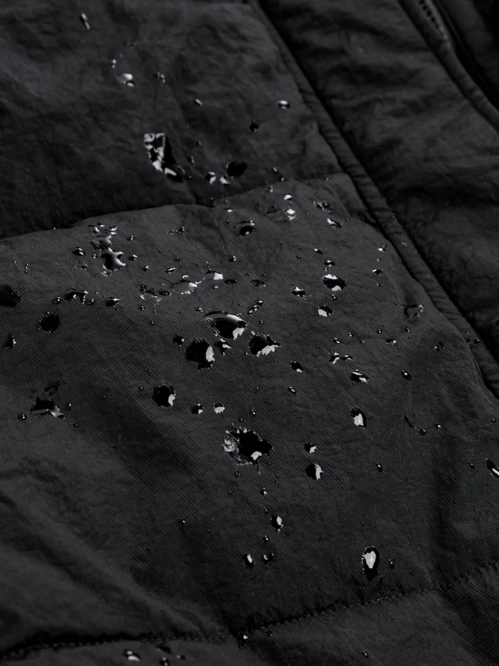 Noir - Résistant à la douche Knit Col À capuche Padded Gilet