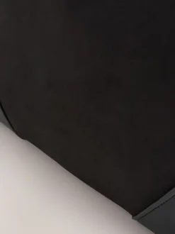 Noir - Sac à bandoulière à breloques en faux suède