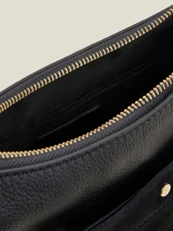 Noir - Sac à bandoulière Accessorize Leather Messenger