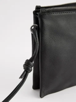 Noir - Sac à bandoulière en cuir