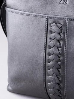 Noir - Sac à bandoulière Lakeland Leather Farlam