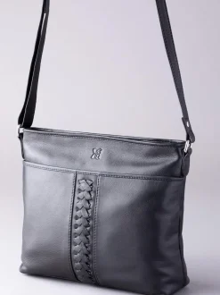 Noir - Sac à bandoulière Lakeland Leather Farlam