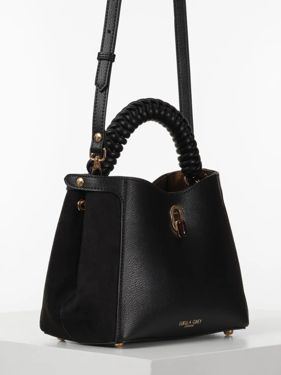 Noir - Sac à bandoulière Luella Grey Catherine à poignée tissée