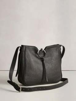 Noir - Sac à bandoulière Messenger en cuir