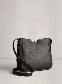 Noir - Sac à bandoulière Messenger en cuir