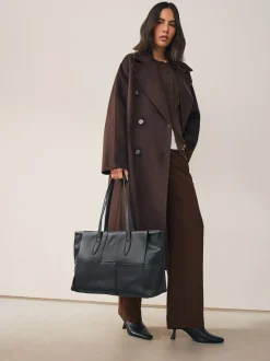 Noir - Sac à bandoulière tissé