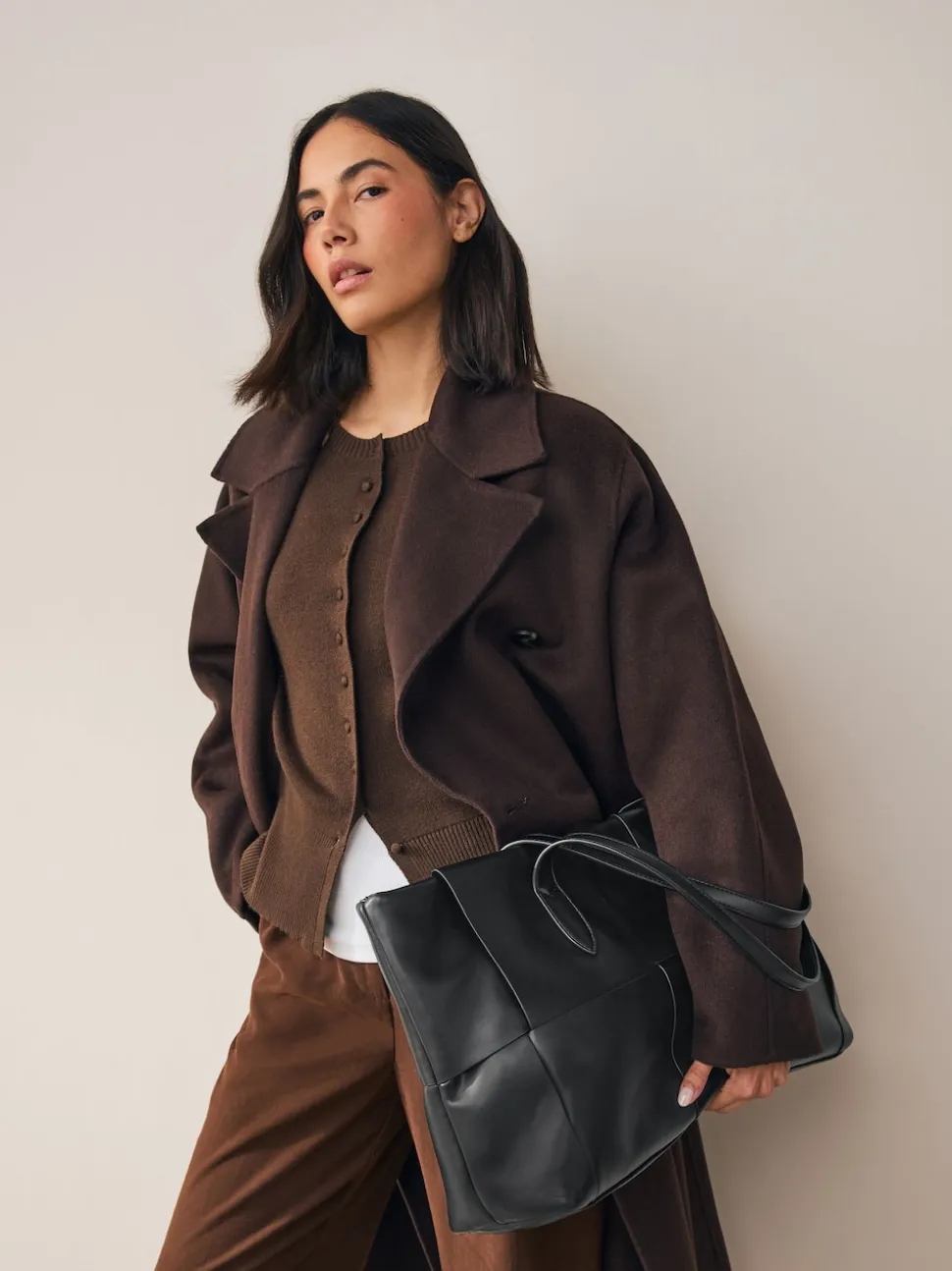 Noir - Sac à bandoulière tissé