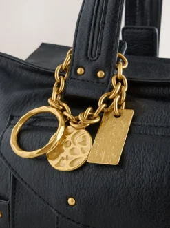 Noir - Sac à main à boucle Charm