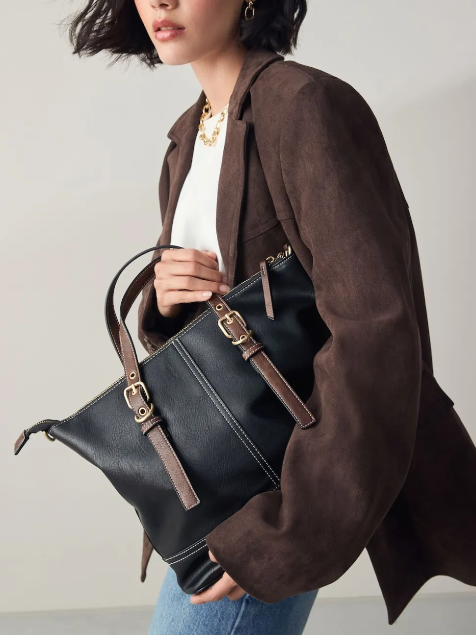 Noir - Sac à main avec boucle